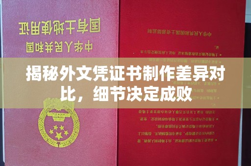 古丈揭秘外文凭证书制作差异对比，细节决定成败