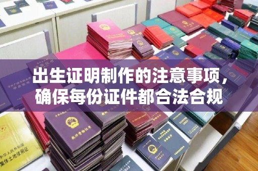 古丈出生证明制作的注意事项，确保每份证件都合法合规